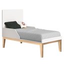 Ver imagem 4 de Quarto de Bebê 2 Portas e Cômoda 6 Gavetas New Classic Branco com Pés Madeira Natural e Colchão Orto