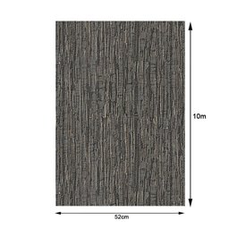 Papel de Parede Tnt Geométrico Tokfix Texture Black N Gold 52cmx10m - 2