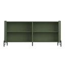 Ver imagem 3 de Aparador Buffet Porta Sextavada 180cm Pés Metal 100% Mdf Cor:musgo com Dourado