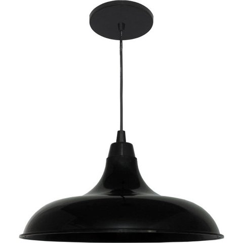 Pendente Prato Preto Diametro 32cm