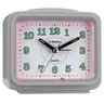 Despertador Herweg Quadrado Quartz Prata Metálico 2588-070 - 1