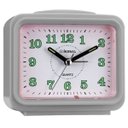 Ver imagem 1 de Despertador Herweg Quadrado Quartz Prata Metálico 2588-070