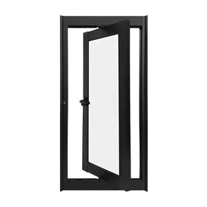 Janela de Alumínio Preto Vitro Capelinha Pivotante Cmc Esquadrias Classic - 0.40 (l) X 1.00 (a)