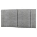 Ver imagem 1 de Cabeceira Modulada Casal 140 Cm com Led Linho Cinza Milani Store