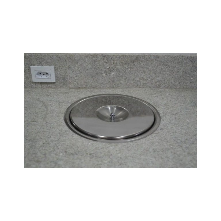 Cesto Lixeira De Embutir Inox - 5 Litros