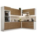 Ver imagem 3 de Armário de Cozinha Completa de Canto 100% MDF 479cm Branco/Rustic Acordes Madesa 03