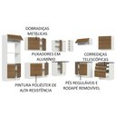 Ver imagem 5 de Armário de Cozinha Completa de Canto 100% MDF 479cm Branco/Rustic Acordes Madesa 03
