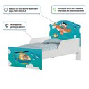 Ver imagem 4 de Cama Infantil Patrulha Animal com Colchão MDF Branco com Grade de Proteção Cambel Móveis