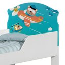 Ver imagem 5 de Cama Infantil Patrulha Animal com Colchão MDF Branco com Grade de Proteção Cambel Móveis