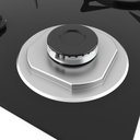 Ver imagem 6 de Cooktop Fogatti À Gás Fgt 4b Vidro Preto Flange Inox