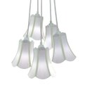 Ver imagem 1 de Lustre Pendente Luminária Cacho Paris Branco Linho Verde Claro