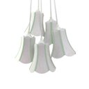 Ver imagem 2 de Lustre Pendente Luminária Cacho Paris Branco Linho Verde Claro