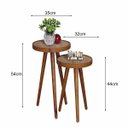 Ver imagem 6 de Mesa Canto Pé Palito Apoio Sala Estar Lateral Retro Pequena Moderna Decoração Casa Escritório:Tampos