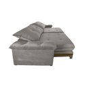 Ver imagem 7 de Sofá Avalon 02 Módulos de 100cm Br25cm Meu Sofá Online B026 Veludo Prata