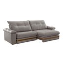Ver imagem 5 de Sofá Avalon 02 Módulos de 100cm Br25cm Meu Sofá Online B026 Veludo Prata