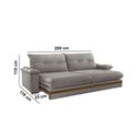 Ver imagem 2 de Sofá Avalon 02 Módulos de 100cm Br25cm Meu Sofá Online B026 Veludo Prata