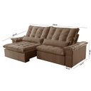 Ver imagem 4 de Sofá Victory Veludo 2 Módulos 90cm B25cm Meu Sofá Online B016 Veludo Marrom