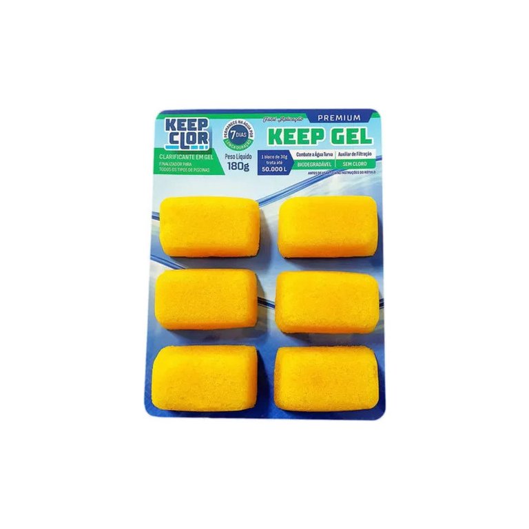Clarificante em Gel para Piscinas Keep Gel 6 Blocos 180g