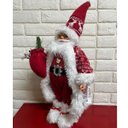 Ver imagem 5 de Papai Noel Natal Boneco Luxo Natalino Enfeite Arvore Cenario Loja Vitrine Casa Mesa Bancada Predio H