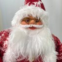 Ver imagem 2 de Papai Noel Natal Boneco Luxo Natalino Enfeite Arvore Cenario Loja Vitrine Casa Mesa Bancada Predio H