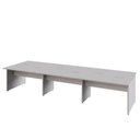 Ver imagem 5 de Plataforma de Trabalho 6 Lugares 360cm x 120cm Pé Painel Cinza F5 Office