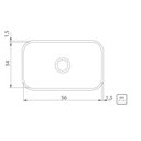 Ver imagem 2 de Cuba de Embutir Tramontina Basic 56 Bl em Aço Inox 56x34 cm