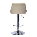 Ver imagem 4 de Kit 2 Banquetas Milano Carmel Estofada Giratória C/ Regulagem - Bege