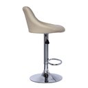 Ver imagem 2 de Kit 2 Banquetas Milano Carmel Estofada Giratória C/ Regulagem - Bege