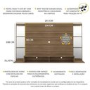 Ver imagem 6 de Painel Com Suporte Tv 60" E Espelho Nairóbi Multimóveis V3321 Nogueira Nogueira