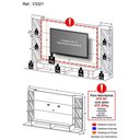 Ver imagem 5 de Painel Com Suporte Tv 60" E Espelho Nairóbi Multimóveis V3321 Nogueira Nogueira