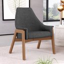 Ver imagem 6 de Poltrona Decorativa Sakura L02 Linho Cinza Escuro - Lyam Decor