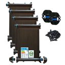 Ver imagem 1 de 10 Placas Aquecedor Coletor Solar 3m Piscinas Aquec Selo a
