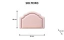 Ver imagem 2 de Cabeceira Provençal Luxo com Tachas - Solteiro Courino Rosa