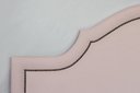 Ver imagem 3 de Cabeceira Queen Estofada para Cama Box Provençal Luxo 160x60 Courino Rosa - Tachas Fumê