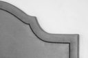Ver imagem 3 de Cabeceira Queen Estofada para Cama Box Provençal Luxo 160x60 Suede Cinza - Tachas Fumê