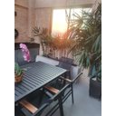 Ver imagem 3 de Conjunto de Mesa Retangular em Alumínio para Área Gourmet com 8 Cadeiras de Tela Sling e Madeira