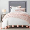 Ver imagem 1 de Cabeceira Estofada para Cama Box Reta Luxo Solteiro com Tachas Fumê Courino Cinza