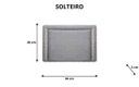 Ver imagem 2 de Cabeceira Estofada Reta Luxo com Tachas - Solteiro Suede Cinza