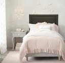 Ver imagem 1 de Cabeceira Estofada Reta Luxo Solteiro com Tachas Fumê Suede Cinza Chumbo