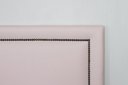 Ver imagem 3 de Cabeceira Casal Reta Luxo 140x60 Courino Rosa - Tachas Fumê