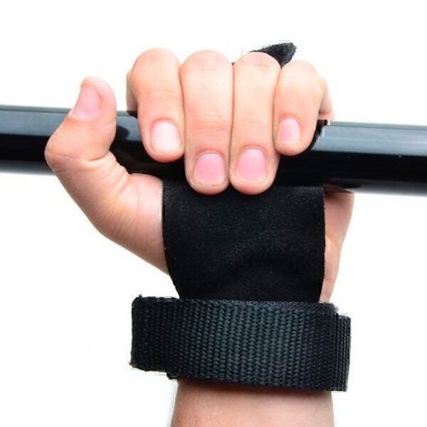 Luva Hand Grip Crossfit Pull Up Couro Para Mãos Musculação - 1