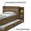 Ver imagem 7 de Cama Solteiro Baú 2 Gavetas sem Auxiliar Jequitibá J&a Móveis