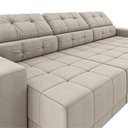Ver imagem 7 de Sofá Sala de Estar Retrátil e Reclinável 5 Lugares Lisboa 320cm Couro Off White G58 - Gran Belo