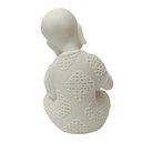 Ver imagem 3 de Escultura Monge Careca Lendo em Po de Marmore 15cm