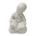 Ver imagem 1 de Escultura Monge Careca Lendo em Po de Marmore 15cm