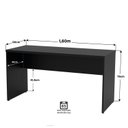 Ver imagem 5 de Mesa de Escritório 1.60x60 Tampo 30mm Netmobil