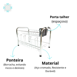 Escorredor de Pratos Duplo Talher Porta Copos - 2