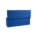 Ver imagem 2 de Recamier Baú 1,95m Madrid Suede Azul Marinho Dal Poz Estofados