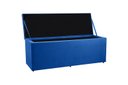 Ver imagem 3 de Recamier Baú 1,95m Madrid Suede Azul Marinho Dal Poz Estofados