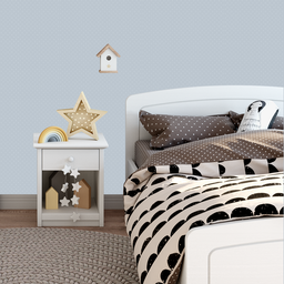 Papel de Parede Adesivo com Bolinha Fundo Azul 9m - 2